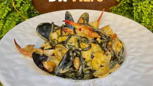 Carbonara d'a mare con cozze e gamberi